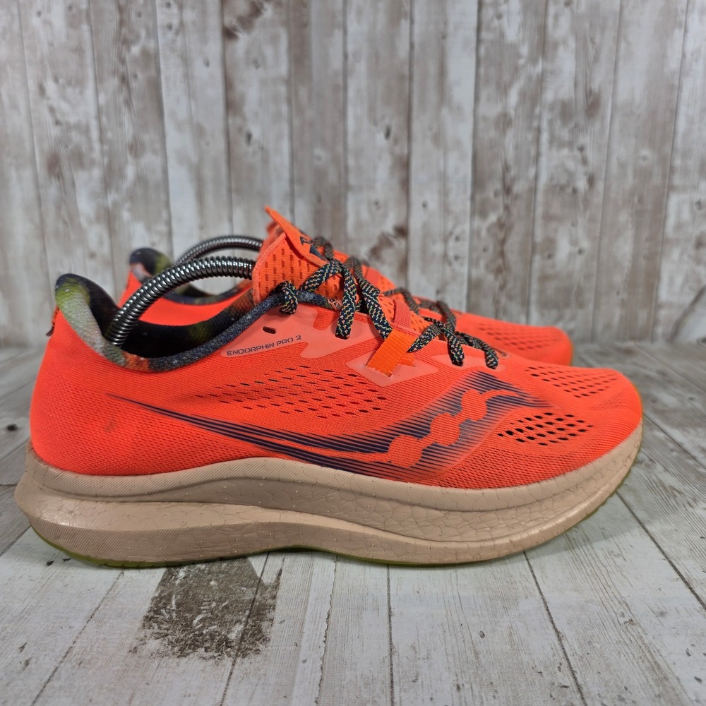 Saucony Endorphin Pro 2 Mens Vizi Pro Orange Running Shoes S20687-45 Size 10.5